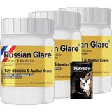Bezos Playboy Rusian Glare Tüy Dökücü Azaltıcı Krem Nano 3 Adet x 50 ml Rus Merhemi + Yanında Jel