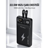 Bezos Powerbank Hızlı Şarj 10000 mAh Dahili Kablo Yeni Nesil - NLCAEB9018-2698