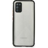 Bezos Samsung Galaxy A02S Uyumlu Kılıf Miami Şeffaf Silikon - Siyah - 3030 Sempatik