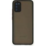 Bezos Samsung Galaxy A02S Uyumlu Kılıf Montreal Silikon Kapak - Siyah - 3030 Sempatik