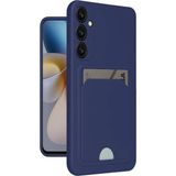 Bezos Samsung Galaxy A25 5g Kılıf Kelvin Kartvizitli Silikon - Lacivert