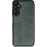 Bezos Samsung Galaxy A35 5g Uyumlu Kılıf Flip Cover - Koyu Yeşil - 3030 Sempatik