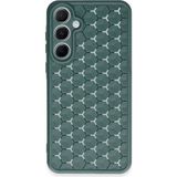 Bezos Samsung Galaxy A35 5g Uyumlu Kılıf Petek Silikon Kapak - Koyu Yeşil - 3030 Sempatik