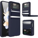 Bezos Samsung Galaxy Z Flip 4 Kılıf Belt Flip Kapak - Lacivert - 3030 Sempatik