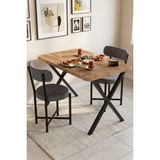Bezos Sandalye 2 Adet Keten Kumaş Metal Ayak Modern Mutfak Sandalyesi Cafe Balkon Ofis Teddy 9812 Gri - Ahşap - Beyaz