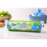 Bezos Star Plus Standart Büyük Boy Çöp Torbası 65X80 cm 10 Adet Dayanıklı Sızdırmaz Çöp Poşeti