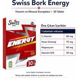 Bezos Swiss Bork Energy Vitamin ve Mineral Kompleksi 30 Tablet