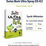 Bezos Swiss Bork Ultra Spray D3-K2 Lime Aromalı Sprey 20 ml