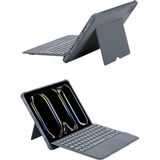 Bezos T5510D iPad Pro 13 (2024) Kılıf Palermo Ledli Klavyeli Standlı Tablet Kılıfı - Siyah - Belirtilmemiş - 001-Renkli