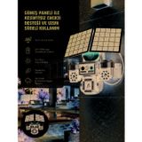 Bezos Takip Özellikli 4 Kameralı Güneş Panelli Güvenlik Kamera Sistemi - NLCAEB2154-5727