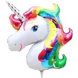 Bezos Unicorn Dev Folyo Balon Gökkuşağı Doğum Günü Parti Seti Malzemeleri Konsept
