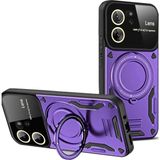 Bezos Xiaomi Mi 13T Pro Uyumlu Kılıf Joy Lens Standlı Kapak - Mor - 3030 Sempatik