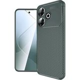 Bezos Xiaomi Redmi 13 4g Uyumlu Kılıf Auto Focus Karbon Kapak - Koyu Yeşil - 3030 Sempatik