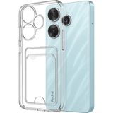 Bezos Xiaomi Redmi 13 4g Uyumlu Kılıf Kart Şeffaf Silikon - Şeffaf - 3030 Sempatik