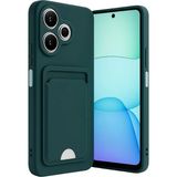 Bezos Xiaomi Redmi 13 4g Uyumlu Kılıf Kelvin Kartvizitli Silikon - Koyu Yeşil - 3030 Sempatik