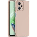 Bezos Xiaomi Redmi Note 12 Pro 5g Uyumlu Kılıf Nano Içi Kadife Silikon - Pudra - 3030 Sempatik