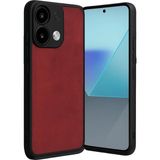 Bezos Xiaomi Redmi Note 13 4g Uyumlu Kılıf Aras Deri Kapak - Kırmızı - 3030 Sempatik