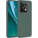 Bezos Xiaomi Redmi Note 13 4g Uyumlu Kılıf First Silikon - Koyu Yeşil - 3030 Sempatik