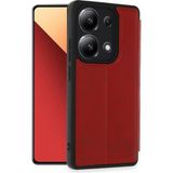 Bezos Xiaomi Redmi Note 13 4g Uyumlu Kılıf Flip Cover - Kırmızı - 3030 Sempatik