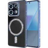 Bezos Xiaomi Redmi Note 13 Pro 4g Uyumlu Joke Simli Magneticsafe Kılıf - Mavi - 3030 Sempatik