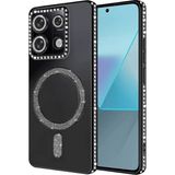 Bezos Xiaomi Redmi Note 13 Pro 4g Uyumlu Joke Simli Magneticsafe Kılıf - Siyah - 3030 Sempatik