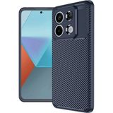Bezos Xiaomi Redmi Note 13 Pro 4g Uyumlu Kılıf Auto Focus Karbon Kapak - Lacivert - 3030 Sempatik