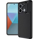 Bezos Xiaomi Redmi Note 13 Pro 4g Uyumlu Kılıf Auto Focus Karbon Kapak - Siyah - 3030 Sempatik