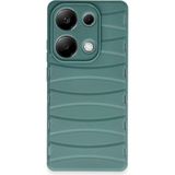 Bezos Xiaomi Redmi Note 13 Pro 4g Uyumlu Kılıf Bibercas Silikon Kapak - Koyu Yeşil - 3030 Sempatik