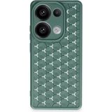 Bezos Xiaomi Redmi Note 13 Pro 4g Uyumlu Kılıf Petek Silikon Kapak - Koyu Yeşil - 3030 Sempatik