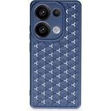Bezos Xiaomi Redmi Note 13 Pro 4g Uyumlu Kılıf Petek Silikon Kapak - Lacivert - 3030 Sempatik