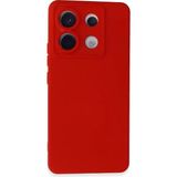 Bezos Xiaomi Redmi Note 13 Pro 5g Uyumlu Kılıf Nano Içi Kadife Silikon - Kırmızı - 3030 Sempatik