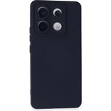 Bezos Xiaomi Redmi Note 13 Pro 5g Uyumlu Kılıf Nano Içi Kadife Silikon - Lacivert - 3030 Sempatik