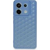 Bezos Xiaomi Redmi Note 13 Pro 5g Uyumlu Kılıf Petek Silikon Kapak - Mavi - 3030 Sempatik