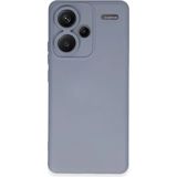 Bezos Xiaomi Redmi Note 13 Pro Plus Uyumlu Kılıf Nano Içi Kadife Silikon - Gri - 3030 Sempatik
