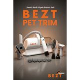 Bezt Pet Trim Sessiz Kedi Köpek Bakım Seti 300W Motor ile Derin Temizlik ve Pratik Kullanım - Beyaz