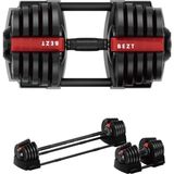 Bezt Premium Sports Ayarlanabilir 2 In 1 Halter Dambıl seti 40KG Kırmızı - 40 kg