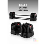 Bezt Premium Sports Ayarlanabilir 2 in 1 Halter Dambıl Seti 40kg KIRMIZI
