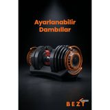 Bezt Pro Sports 40kg Ayarlanabilir Dambıl & Ağırlık Seti Kırmızı