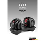 Bezt Pro Sports 40kg Ayarlanabilir Dambıl & Ağırlık Seti Kırmızı