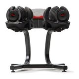 Bezt Pro Sports Ayarlanabilir Dambıl seti 2 x 40KG Kırmızı + Stand - 2 x 40 Kg - Siyah - Kırmızı