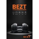 Bezt Pro Sports Ayarlanabilir Dambıl Seti - 24 kg - Kırmızı