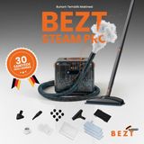 Bezt Steam Pro Buharlı Temizlik Makinesi 30 Saniyede Hızlı Isınma 4,5 Bar 1650 W - Siyah