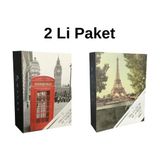 Bf Albüm Fotoğraf Albümü 15X21 100'LÜK Renkli Desenli Anı Albümü 2'li Paket - 001-Renkli