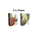 BF ALBÜM Fotoğraf Albümü 15x21 100'lük Renkli Desenli Anı Albümü 2'Li Paket