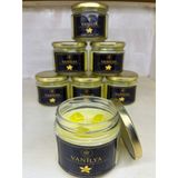 BF Candle El Yapımı Vanilya Kokulu Mum, Cam Kavanozda, 210-250 gr, 25-40 Saat Yanma Süresi, Dekoratif
