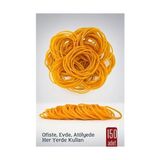 Bfs Ambalaj Lastiği - Paket Lastiği - Para Lastiği 64MM 150 Adet - 01P-Pembe