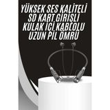 Bfs Boyun Bantlı Kulak Içi Kablolu Yüksek Ses Kaliteli Bluetooth Kulaklık