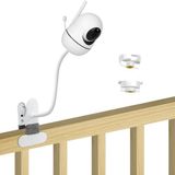 BFYTN HelloBaby HB6550/HB65/HB650 pro/HB66/HB248, ANMEATE SM935E Bebek Monitörü Kamerası, Esnek Klips Kelepçe Dağı Uzun Gooseneck Kol ile Uyumlu 15.6 inç Bebek Monitörü Dağı