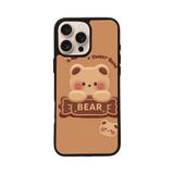 BG AKSESUAR Apple iPhone 11 Pro ile Uyumlu Oyuncak Ayıcık Tasarımlı, Mat Siyah, Yumuşak Silikon, Şok Emici Koruyucu Kılıf