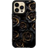 BG AKSESUAR Apple iPhone 11 Pro ile Uyumlu Siyah Silikon Kılıf, Çiziklere ve Darbelere Karşı Koruma, Baskılı Çiçek Desen